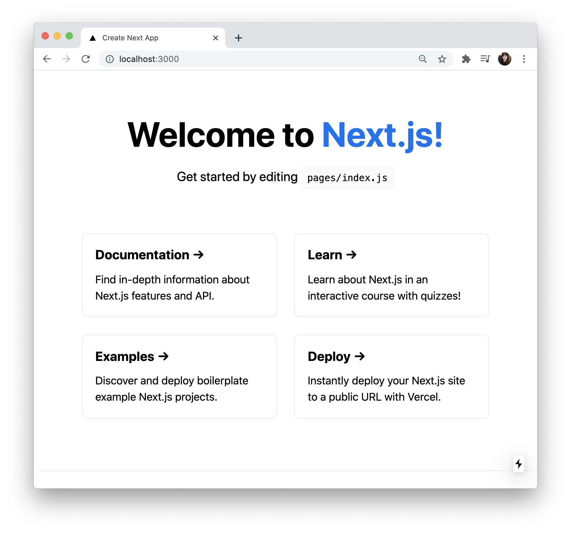Welcome to next.js